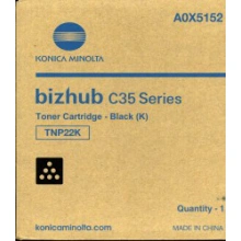 Konica Minolta Konica Minolta toner TNP-22K pro Bizhub C35, černá, 6000 stran