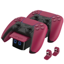 Venom VS5010 Twin for PlayStation 5 (VS5010), red