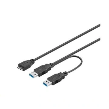 PremiumCord USB 3.0 napájecí Y kabel 