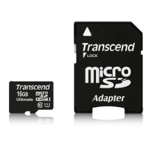 Transcend 16GB microSDHC Class 10 UHS-I (Ultimate)