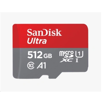 SanDisk MicroSDXC karta 512GB Ultra (150 MB/s, A1 Class 10 UHS-I) + adapter