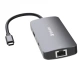 VERBATIM Hub USB-C Pro Multiport 5 Port, 2x USB 3.2, 1x USB-C, HDMI, RJ45, gray