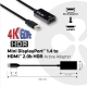 Club3D Mini DisplayPort 1.4 na HDMI 2.0a 4K 60Hz, aktivní adaptér