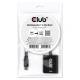 Club3D adaptér Mini DisplayPort - VGA, M/F, WUXGA@60Hz, aktivní, 23cm, černá