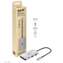 Club3D HUB USB-C PD, 2x USB-C, 2xUSB-A