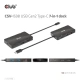 Club3D USB Gen2 Type-C na Dual DisplayPort 4k60Hz 7-in-1 Portable Dock