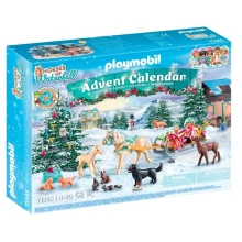 Playmobil 71345 Kalendarz adwentowy Konie: Świąteczny kulig