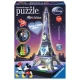 Puzzle 3D Budynki Nocą Wieża Eiffla Disney