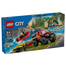 LEGO City 60412 Terenowy wóz strażacki z łodzią ratunkową