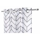 Tuckano Záclona vzorovaná LIQUORICE bílá 140x250