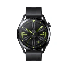 Chytré hodinky Huawei Watch GT 3 46mm (Active) - Black + Black Fluoroelastomer Strap (55028445)