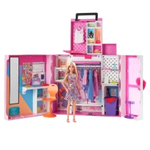PROMO Barbie Wardrobe Barbie Set + HGX57 Doll MATTEL