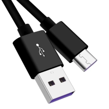 PremiumCord kabel USB-C - USB-A 2.0, M/M, Super fast charging, 5A, 1m, black