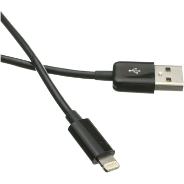 C-TECH kabel USB 2.0 Lightning (IP5 a vyšší) nabíjecí a synchronizační kabel, 1m, black