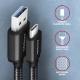 AXAGON kabel USB-A - USB-C SPEED USB3.2 Gen 1, 3A, 1.5m, black