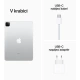 Apple iPad Pro Wi-Fi + Cellular 256 GB, Silver (MNYF3FD/A)