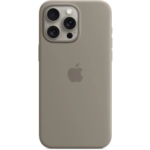 Apple silicon cover for MagSafe for iPhone 15 Pro Max, grey
