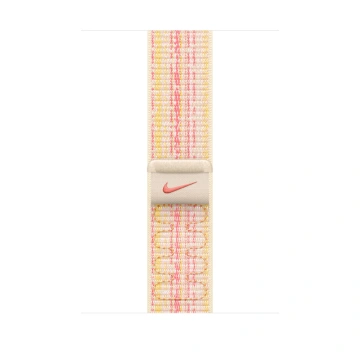 Řemínek Apple 45mm hvězdně bílý/růžový provlékací sportovní  Nike (MUJY3ZM/A)