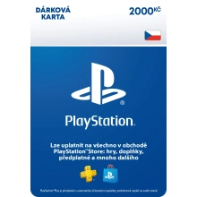 PlayStation Store - Gift Cart 2 000 CZK - elektronicky