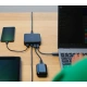 Trust stolní síťový adaptér Maxo, 3x USB-C, USB-A, 100W, černá