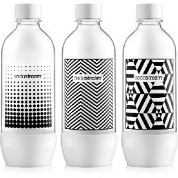 SodaStream Bottle TriPack 1l Black&White