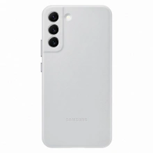 Samsung Galaxy S22+ Kožený zadní kryt EF-VS906LJEGWW, světle šedý