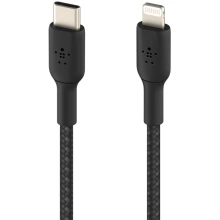 Belkin USB-C kabel s lightning konektorem odolný 1m, černý 
